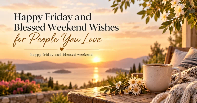 110+ Happy Friday and Blessed Weekend Wishes for People You Love