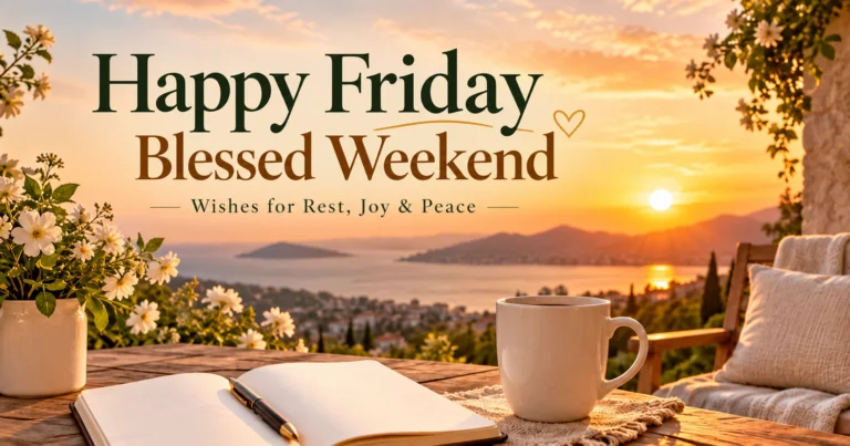 110+ Happy Friday Blessed Weekend Wishes for Rest, Joy & Peace