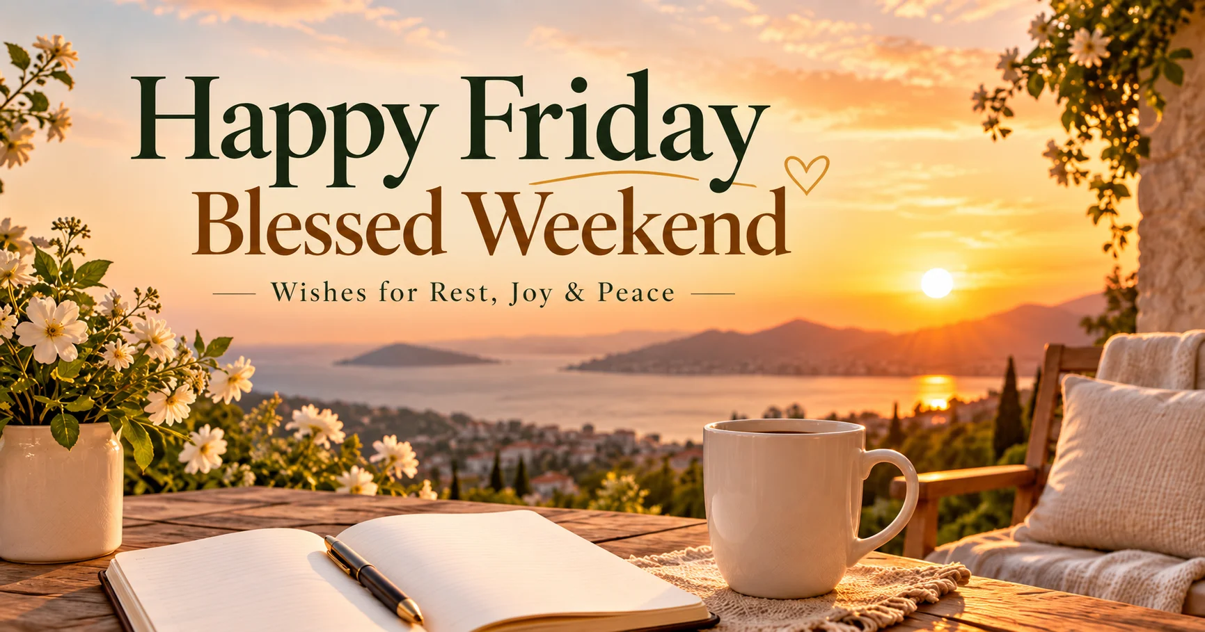 110+ Happy Friday Blessed Weekend Wishes for Rest, Joy & Peace