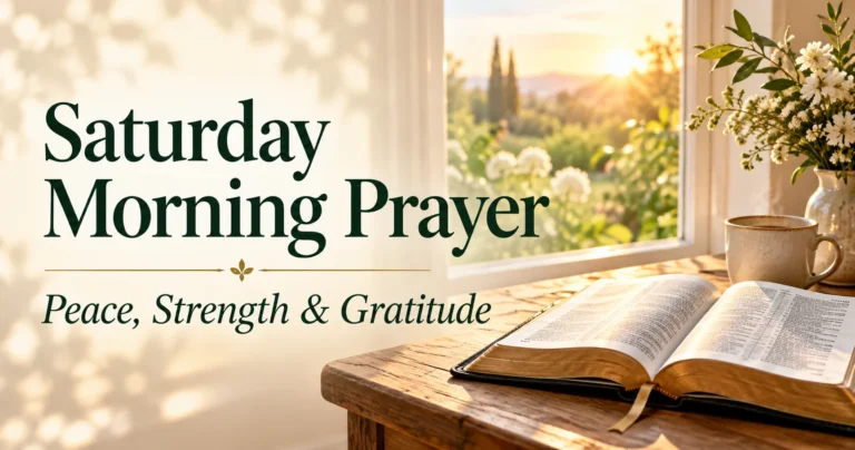 122+ Happy Saturday Prayer: Peaceful Words for a Blessed Weekend