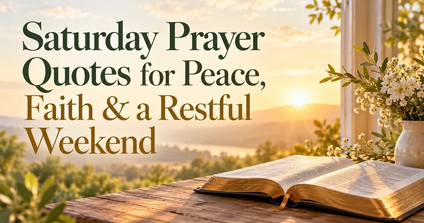142+ Saturday Prayer Quotes for Peace, Faith & a Restful Weekend