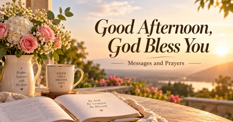 Good Afternoon God Bless You