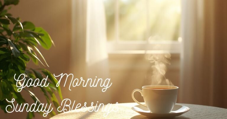 199+ Sunday Morning Blessing Images: Peaceful Words to Share