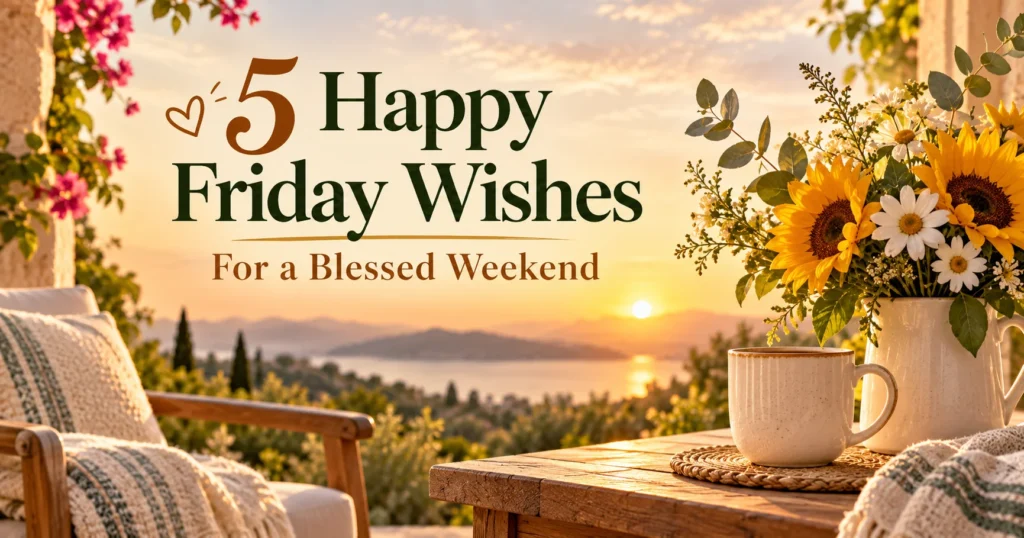 5 Happy Friday Wishes for a Blessed Weekend