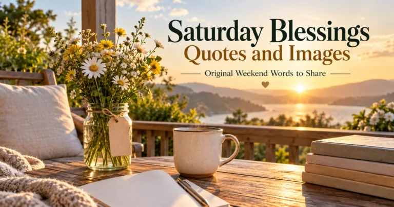 54+ Saturday Blessings Quotes and Images: Original Weekend Words to Share