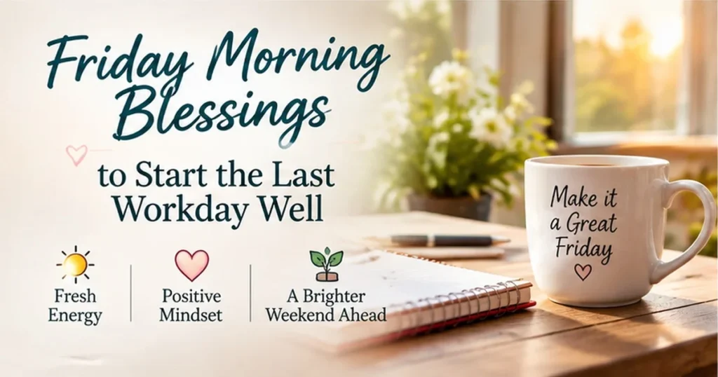 Friday Morning Blessings to Start the Last Workday Well