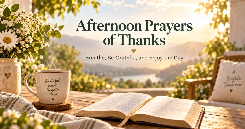From Afternoon Gratitude to a Peaceful Evening