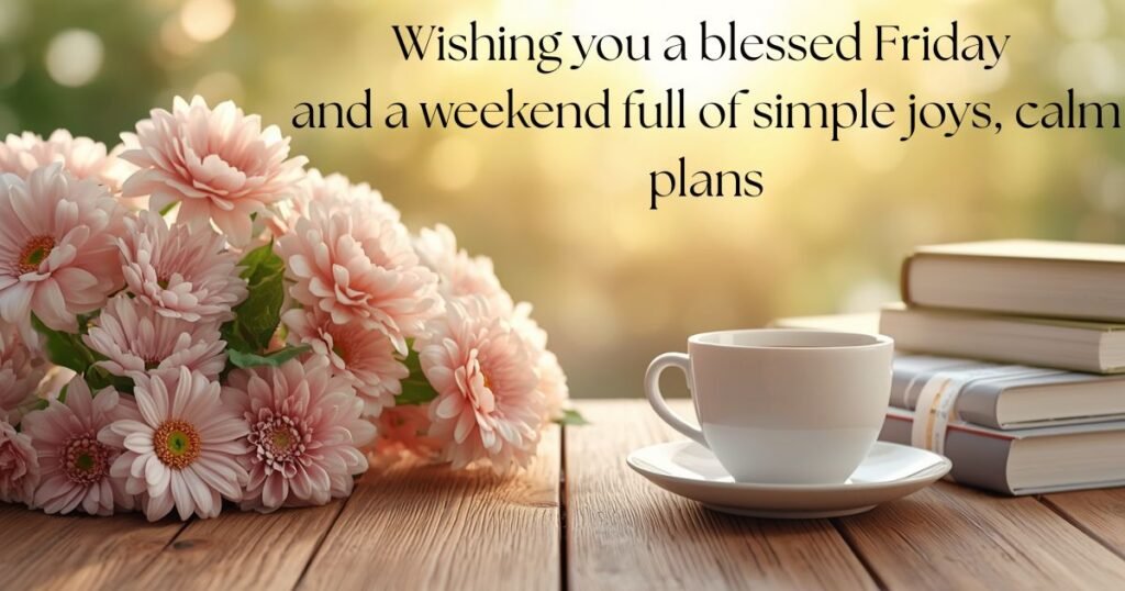 Good Morning Friday Blessings to Finish the Week Well