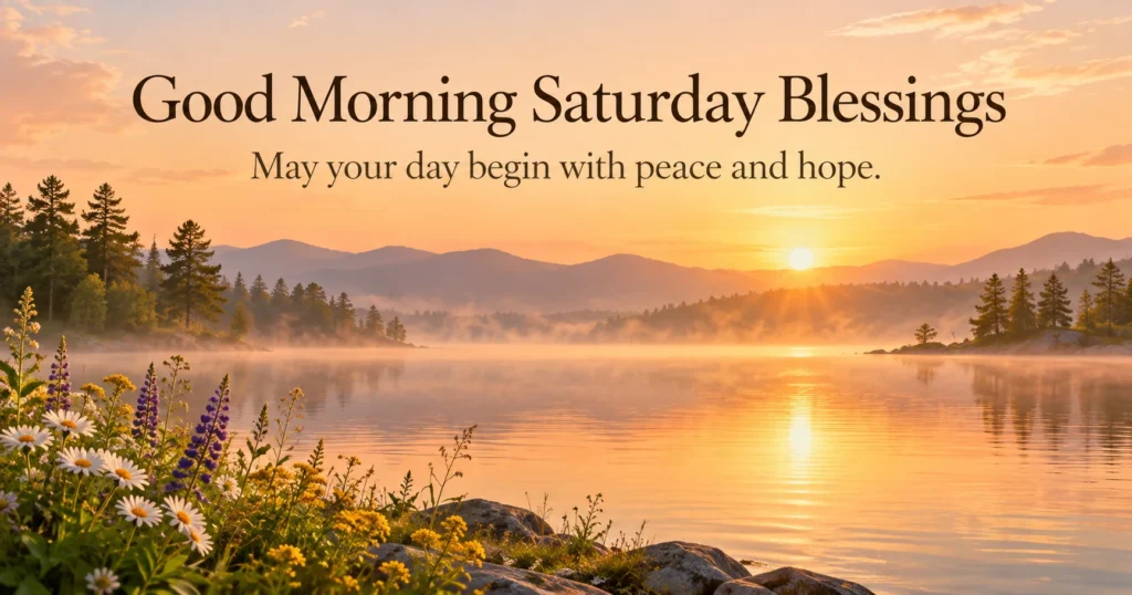 Good Morning Saturday Blessings