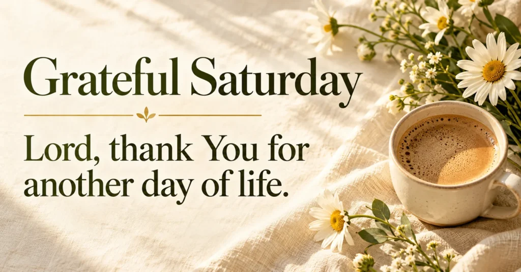 Grateful Saturday Prayers for Everyday Blessings