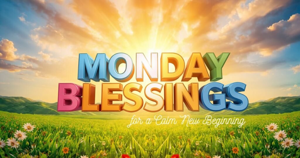 Monday Morning Blessings for a Calm New Beginning