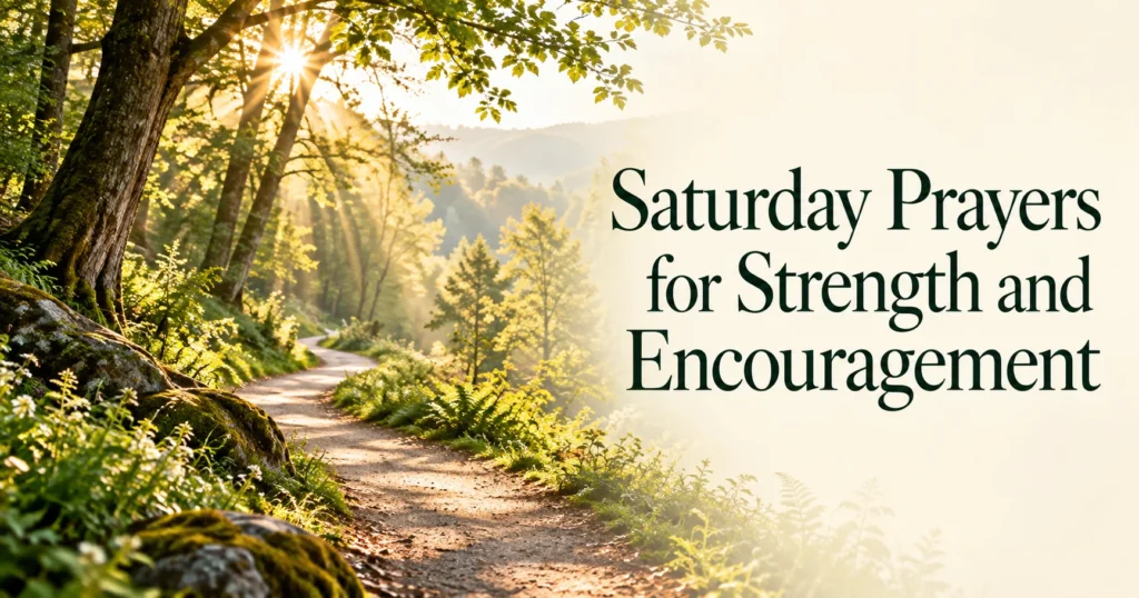 Saturday Prayers for Strength and Encouragement