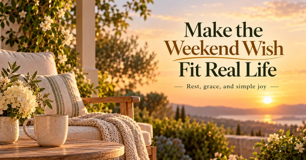 Friday Evening Blessings as the Weekend Begins