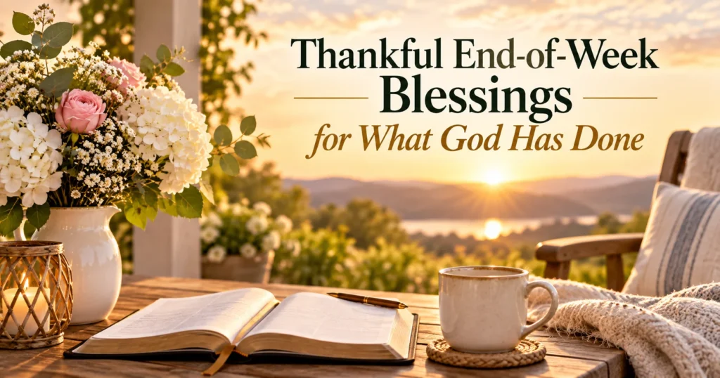 Thankful End-of-Week Blessings for What God Has Done
