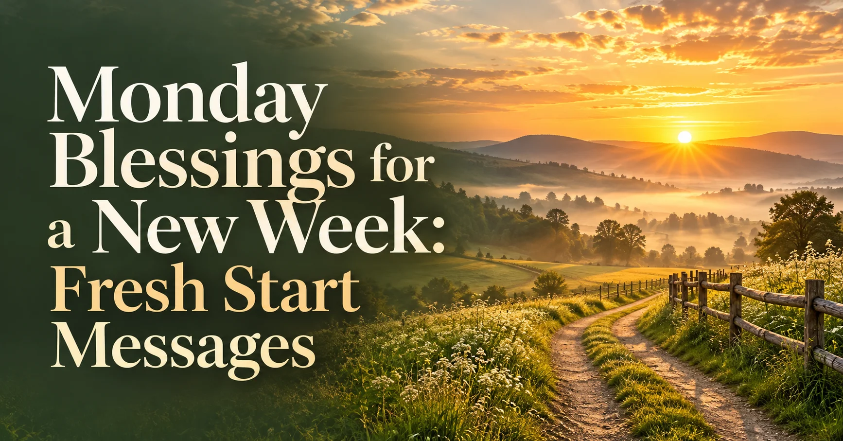 103+ Monday Blessings for a New Week: Fresh Start Messages