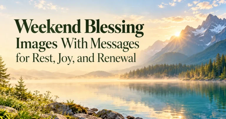 103+ Weekend Blessing Images with Messages for Rest, Joy, and Renewal