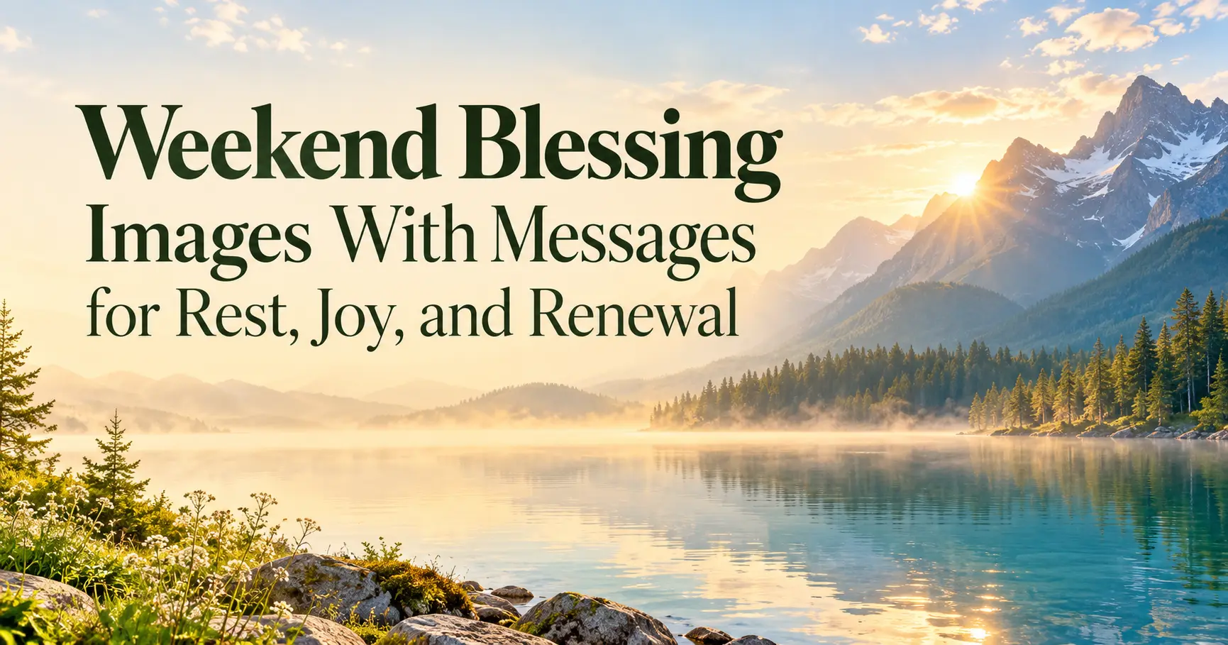 103+ Weekend Blessing Images with Messages for Rest, Joy, and Renewal