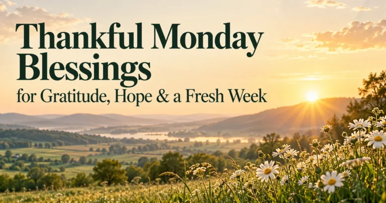 110+ Thankful Monday Blessings for Gratitude, Hope & a Fresh Week