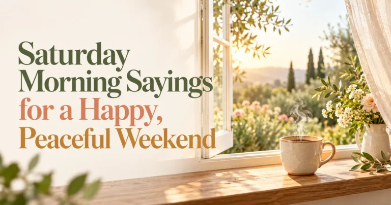120+ Saturday Morning Sayings for a Happy, Peaceful Weekend