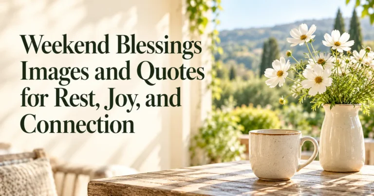126+ Weekend Blessings Images and Quotes for Rest, Joy, and Connection