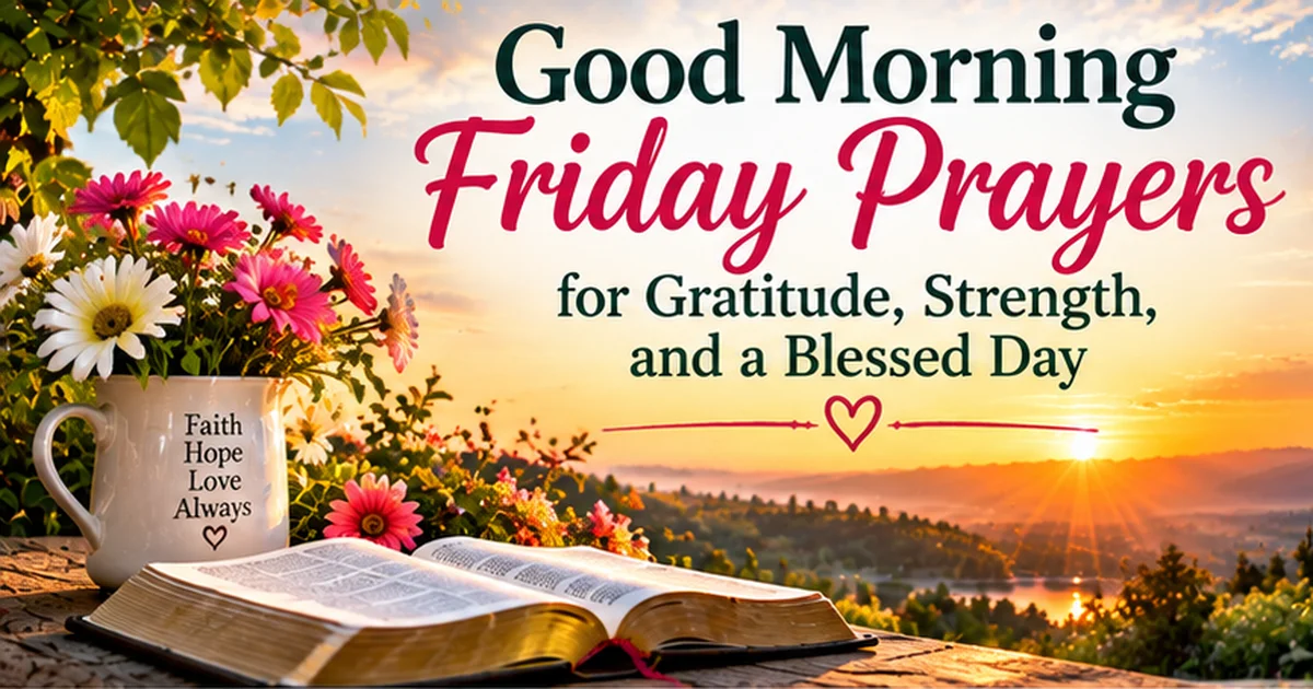 145+ Good Morning Friday Prayers for Gratitude, Strength, and a Blessed Day