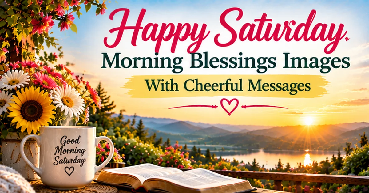 146+ Happy Saturday Morning Blessings Images With Cheerful Messages