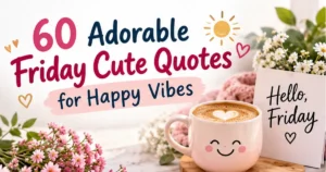 60 Adorable Friday Cute Quotes for Happy Vibes