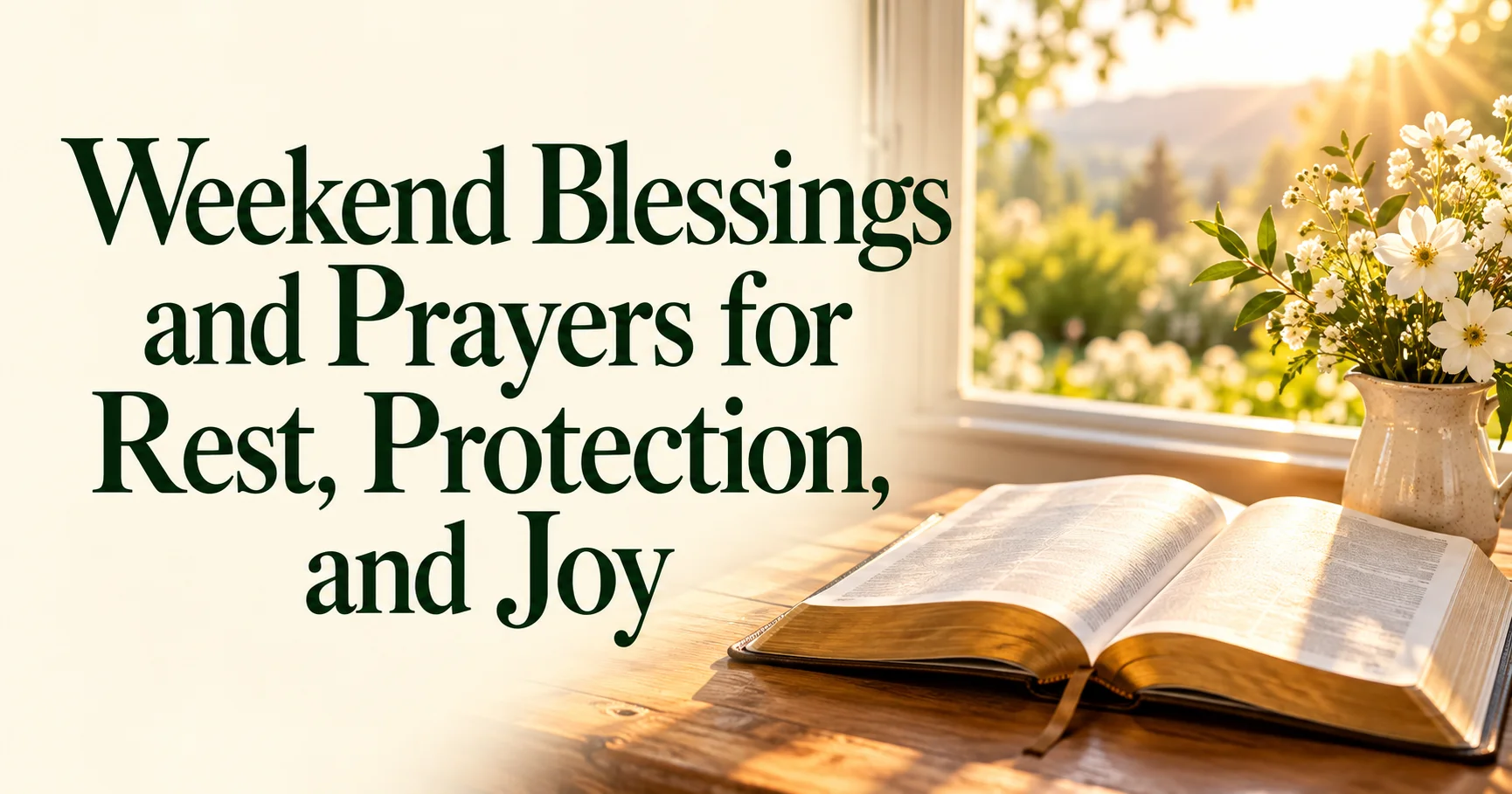 90+ Weekend Blessings and Prayers for Rest, Protection, and Joy