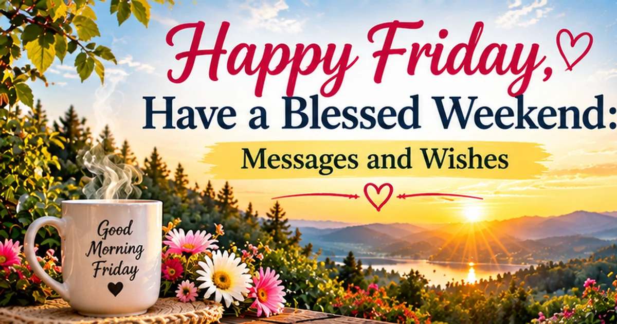 97+ Happy Friday, have a Blessed Weekend: Messages and Wishes