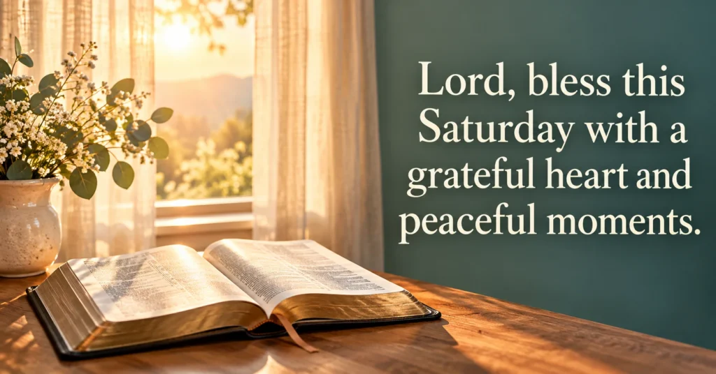 Blessings to Send Friends on Saturday Morning