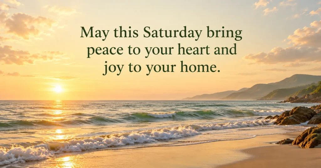 Christian Saturday Blessings for Faith and Rest