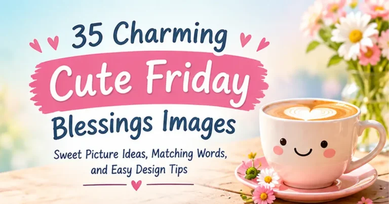 Cute Friday Blessings Images: 35+ Sweet Picture Ideas, Matching Words, and Easy Design Tips