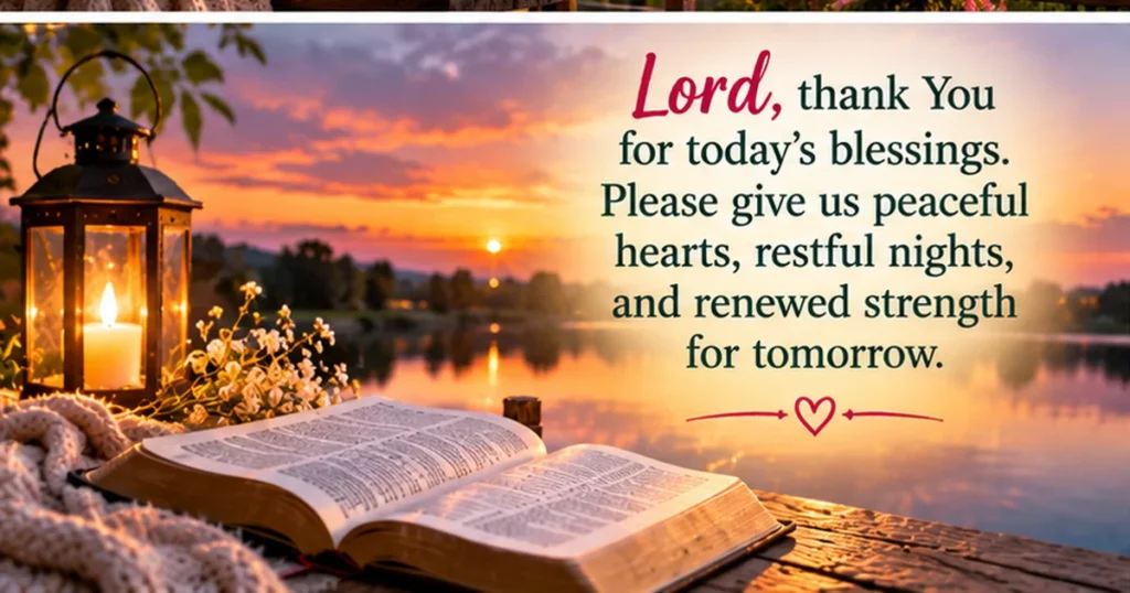 Good Evening Prayers for Peace and Protection