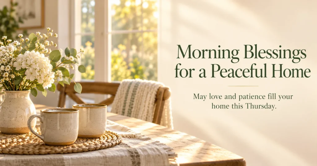 Morning Blessings for a Peaceful Home