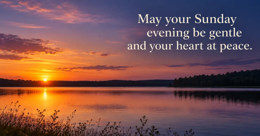 Peaceful Scene Ideas for Blessed Sunday Evening Images