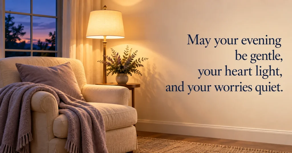 Short Evening Wishes for Texts and Chats