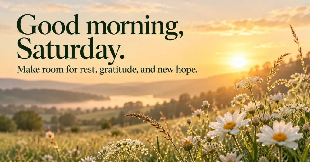 Short Saturday Prayers for a Calm Start